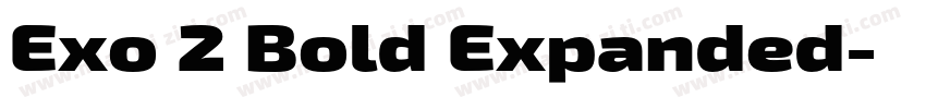 Exo 2 Bold Expanded字体转换